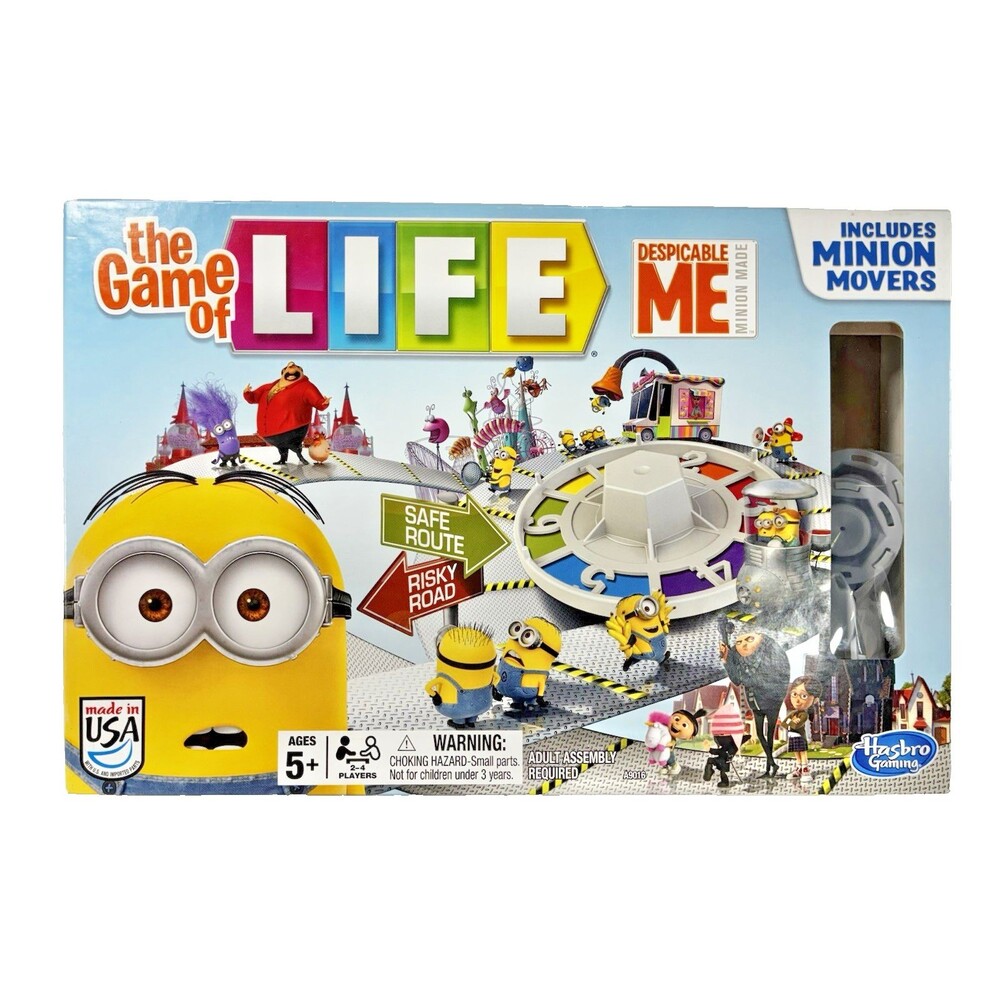 Despicable Me Minion Made The Game Of Life Board Game 2014 Complete with Pieces